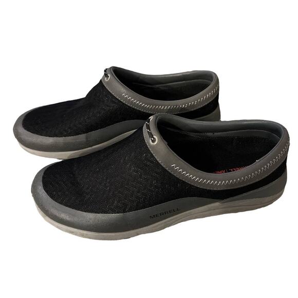 Merrell Women's Performance Slip-on Shoes in Black Mesh and Gray Trim, Size 9.5 - Picture 3 of 5